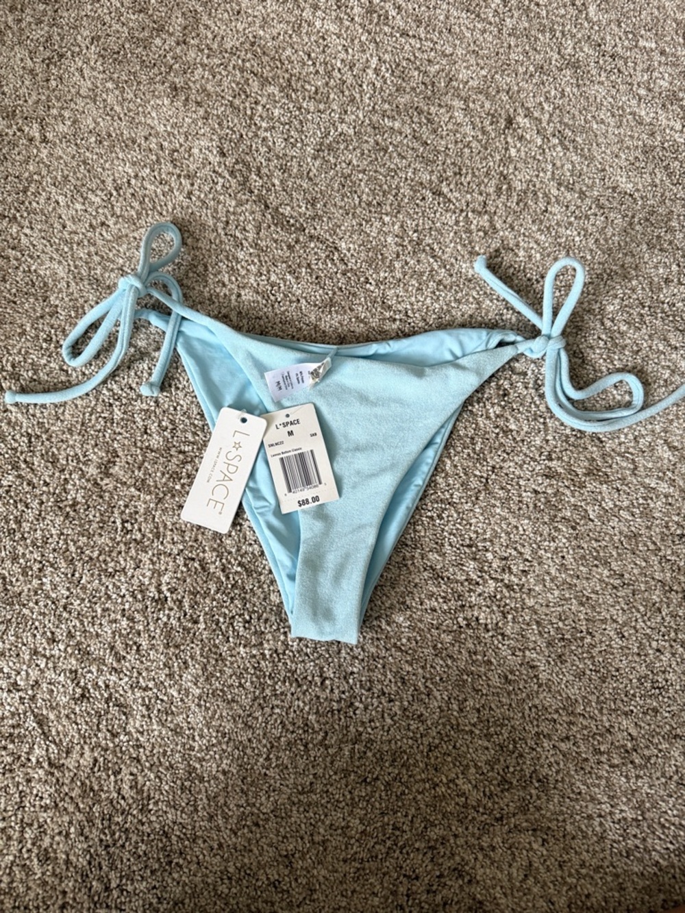 l*space Light Blue Tie-Side Bikini Bottom
